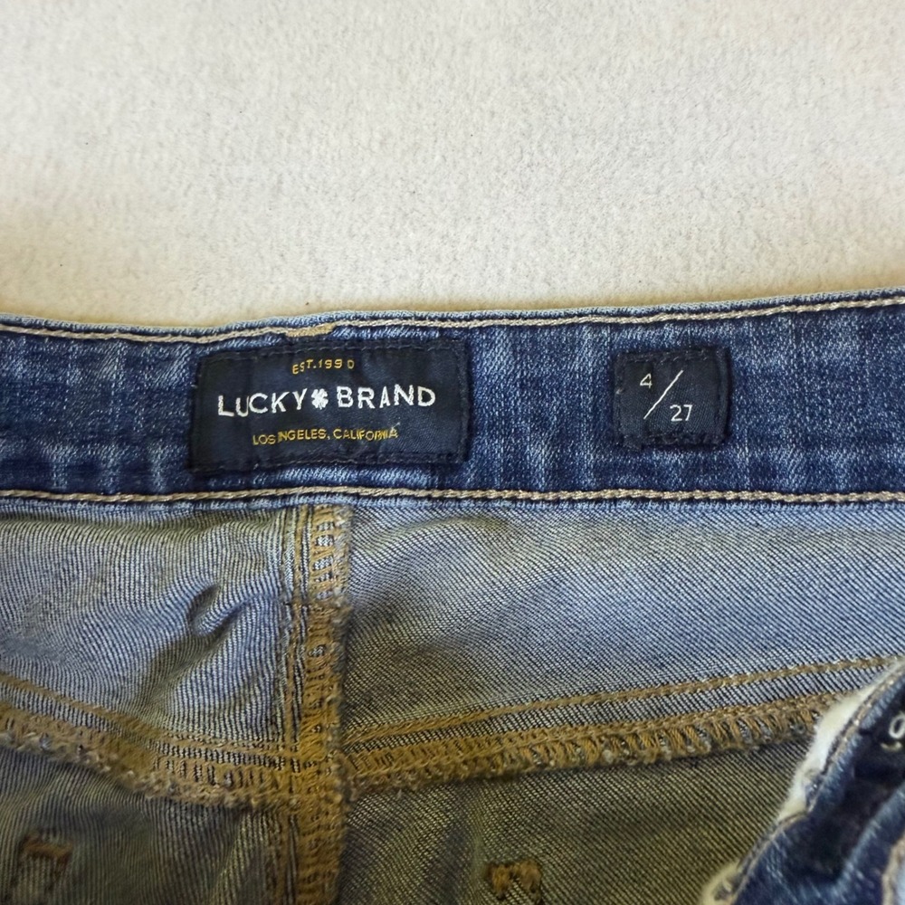 Lucky‎ Brand Womens Medium Wash Blue Bootcut Denim Jeans Size 4 27 7391 - Picture 4 of 5